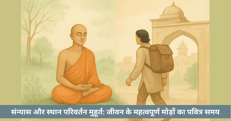संन्यास और स्थान परिवर्तन मुहूर्त 2025-2026: ग्रहीय नियम और शुभ समय