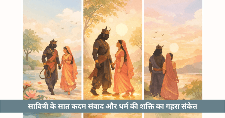 सात कदमों का सिद्धांत और सावित्री यम संवाद