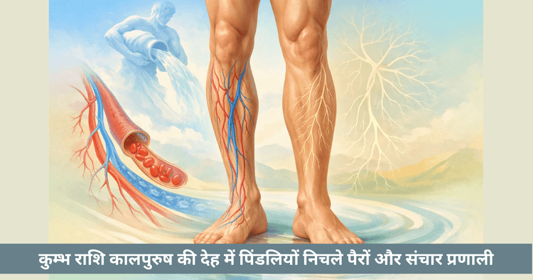 कालपुरुष में कुम्भ: पिंडलियां और रक्त संचार