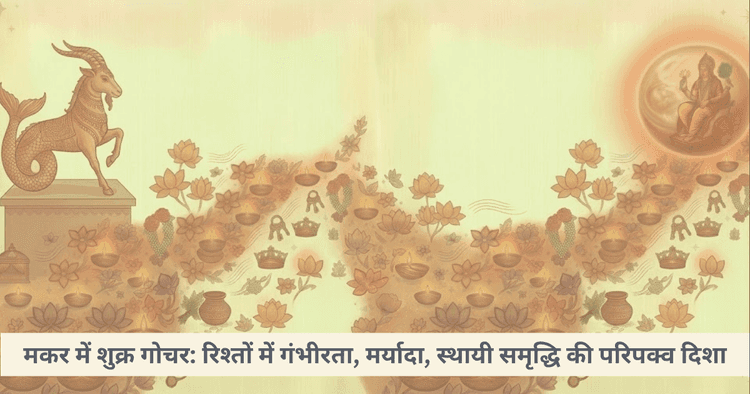 मकर राशि में शुक्र गोचर: प्रेम, धन और स्थिरता पर प्रभाव