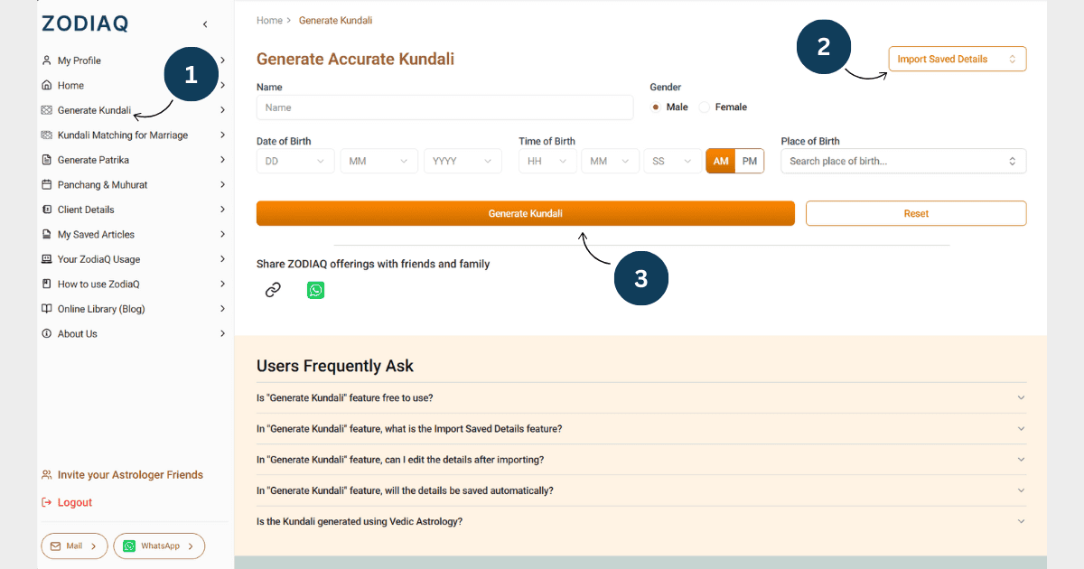 Desktop web view of points 1 on Homepage
