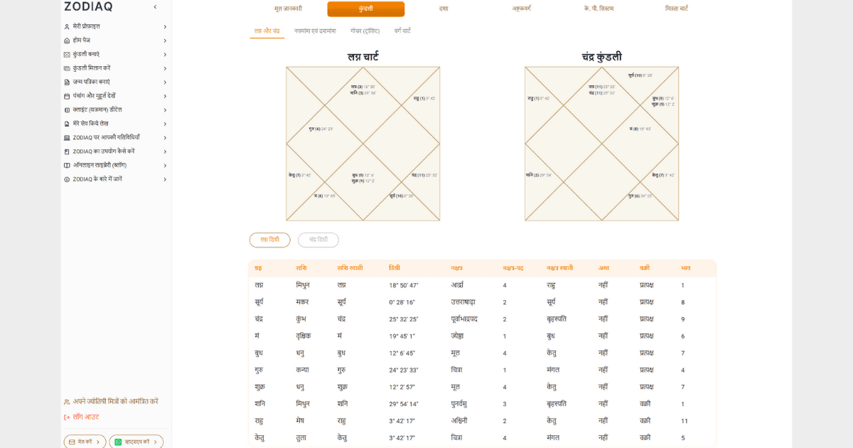 Desktop web view of points