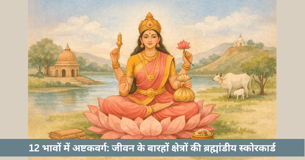 12 भावों में अष्टकवर्ग: जीवन की ब्रह्मांडीय स्कोरकार्ड