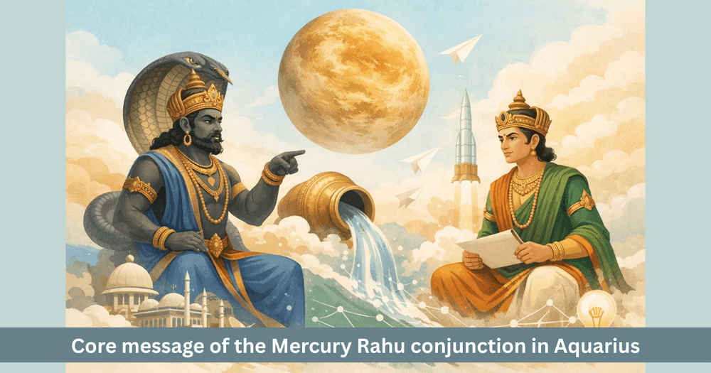Mercury–Rahu Conjunction in Aquarius in 2026.