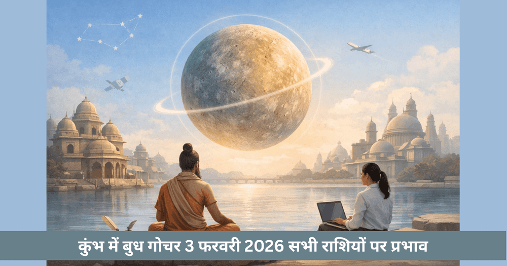 3 फरवरी 2026 बुध गोचर कुंभ में