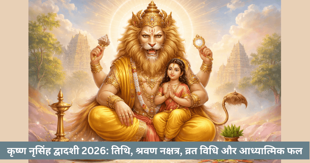 कृष्ण नरसिंह द्वादशी 2026 तिथि, पारण समय और श्रवण नक्षत्र