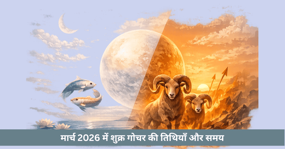 मार्च 2026 शुक्र संचार: प्रेम और आराम में बदलाव