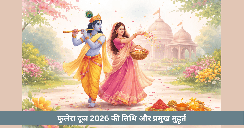 फुलेरा दूज 2026 तिथि और शुभ मुहूर्त