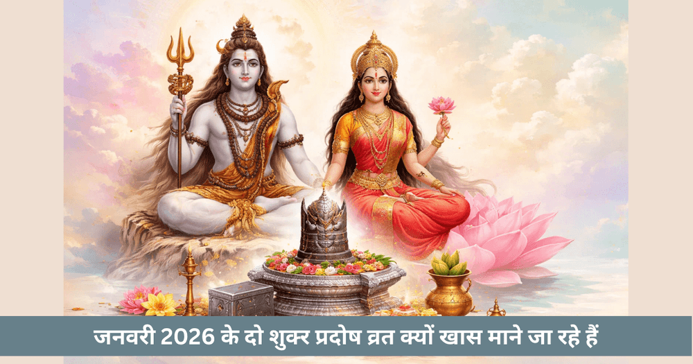 जनवरी 2026 दो शुक्र प्रदोष व्रत तिथि और फल