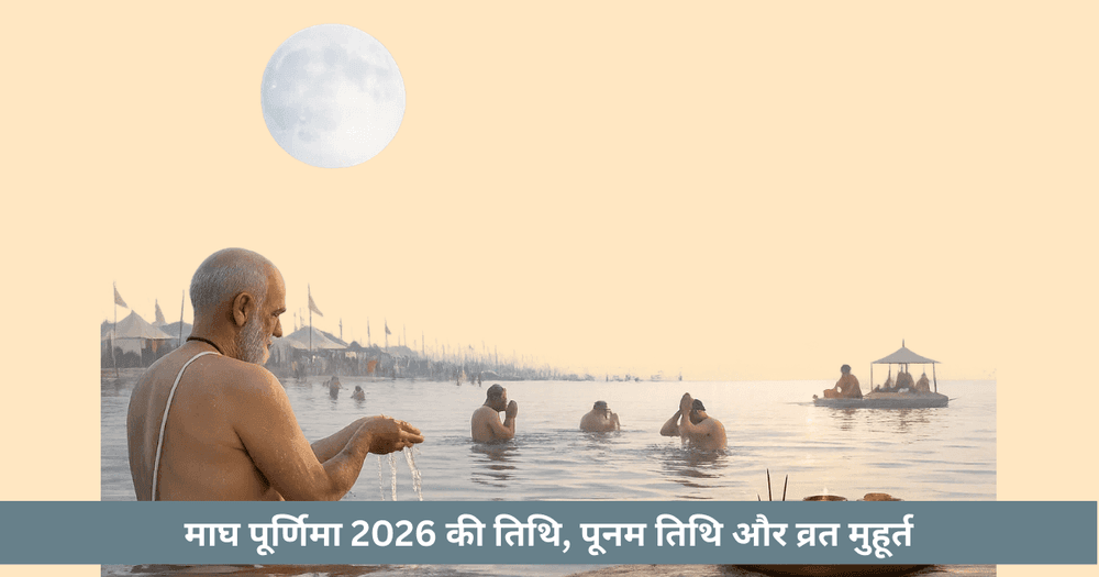 माघ पूर्णिमा 2026: तिथि, तिथि समय और व्रत मुहूर्त
