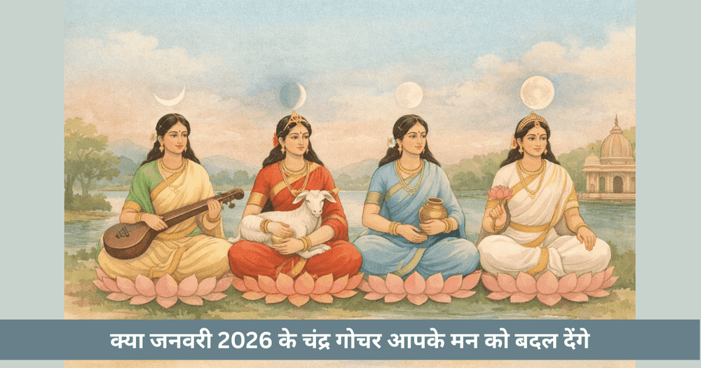 जनवरी 2026 चंद्र गोचर तिथियाँ और प्रभाव