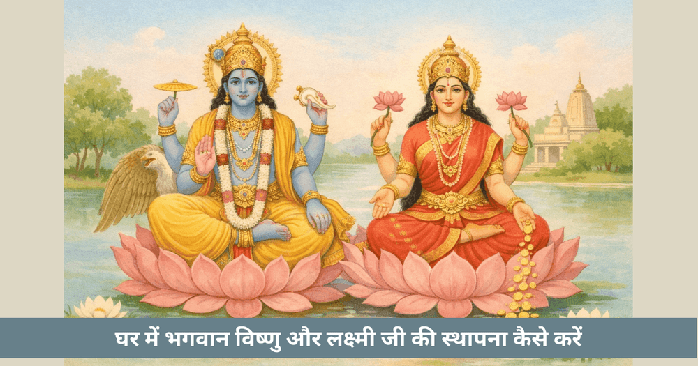 घर में विष्णु लक्ष्मी कैसे रखें