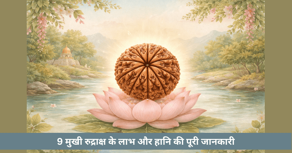 9 मुखी रुद्राक्ष के फायदे, नुकसान और पहनने के नियम