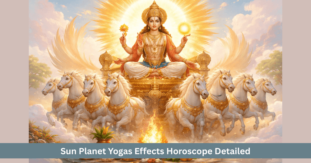 Sun Astrology Importance Yogas Horoscope Effects