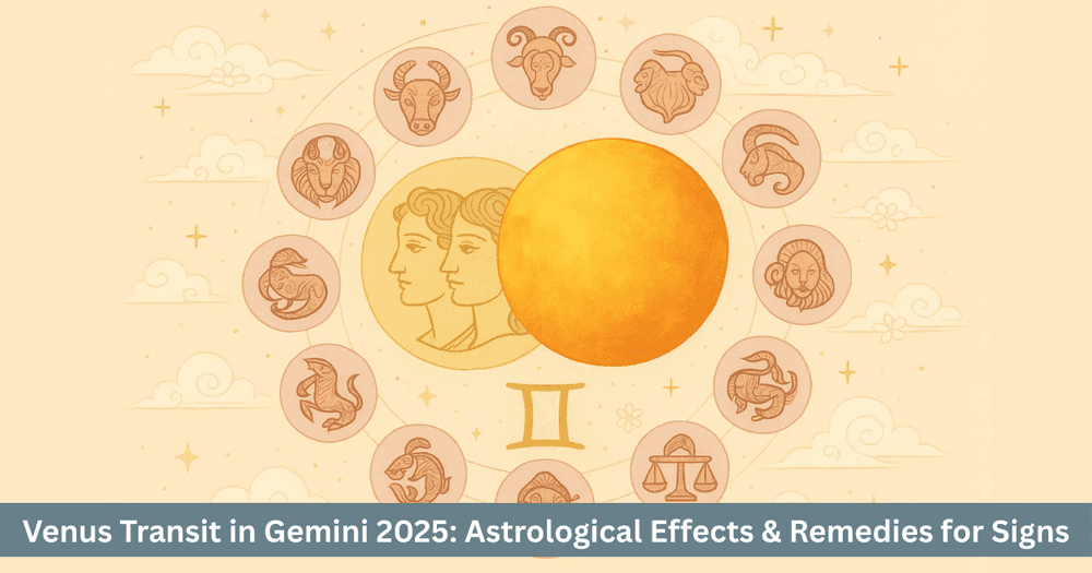 Venus Transit in Gemini 2025: Effects & Remedies
