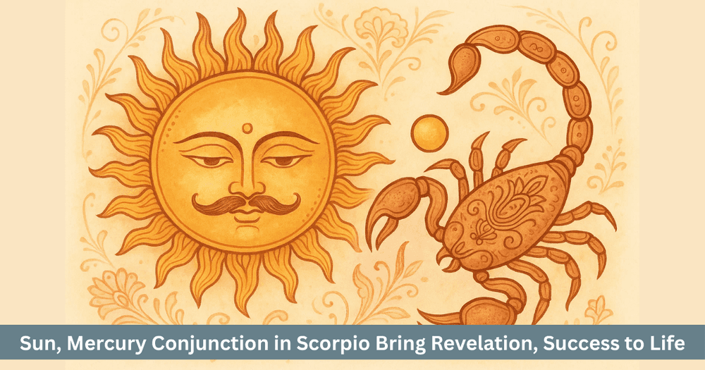 Budhaditya Yoga 2025: Sun Mercury Conjunction in Scorpio. Intense Research and Success.
