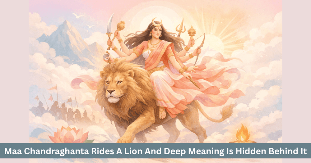 Maa Chandraghanta Lion Symbolism and Meaning