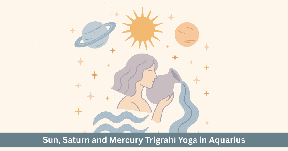 Trigrahi Yoga 2025: Sun Saturn Mercury in Aquarius. Karmic and Communication Impact on Mahashivratri.