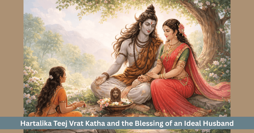 Hartalika Teej Vrat Katha and Blessing for Husband