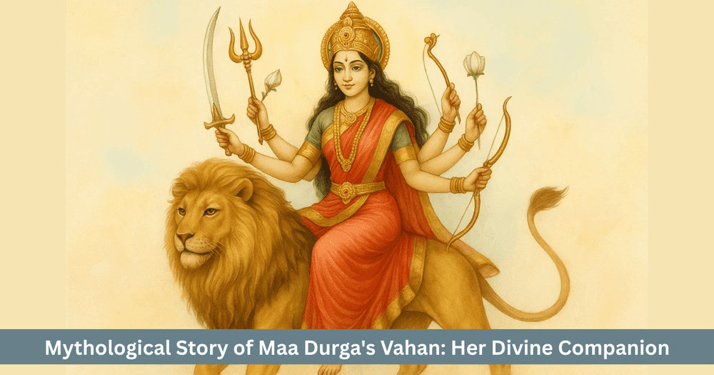 Maa Durga's Lion Vahan: Mythological Story Significance and Spiritual Teachings