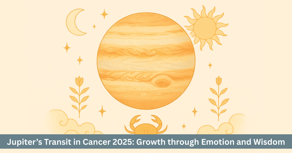 Jupiter Transit in Cancer 2025  zodiac-wise effects and remedies