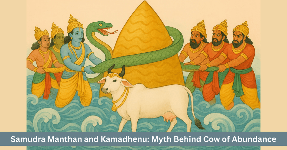 Samudra Manthan and Kamadhenu: Divine Cow's Mythological Tale and Life Lessons