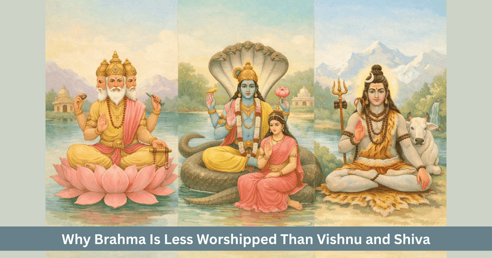 Why Brahma Receives Less Worship Than Vishnu and Shiva: A Cosmic Paradox