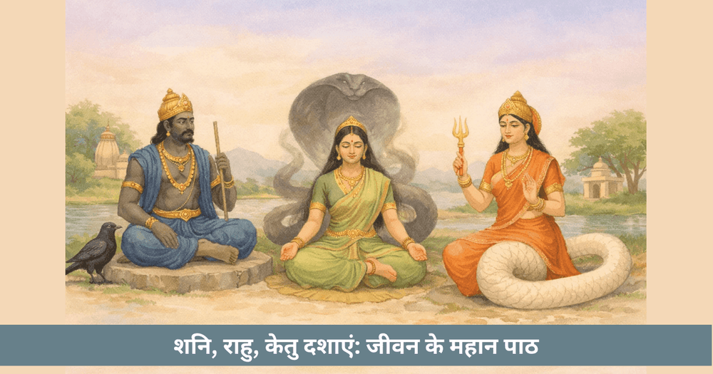 शनि, राहु, केतु दशाएं आध्यात्मिक विकास और कर्मिक पाठ