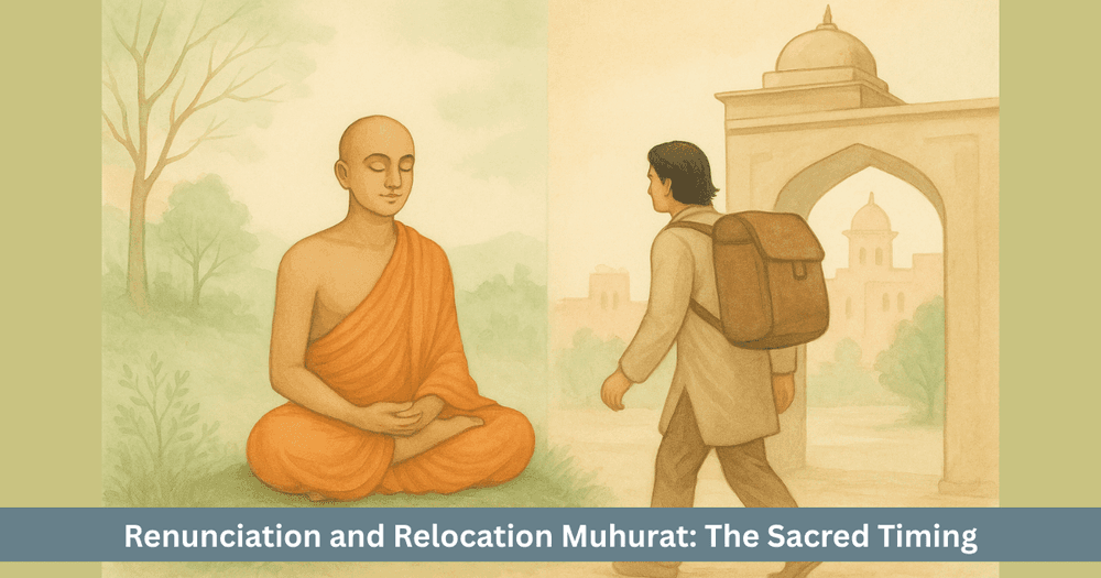 Renunciation and Relocation Muhurat 2025-26: Planetary Rules and Auspicious Timing