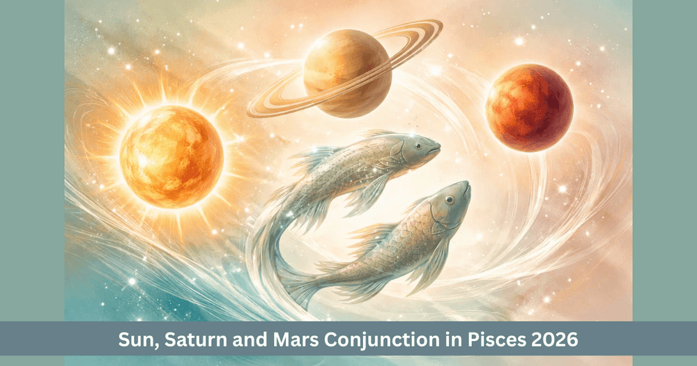 Sun, Saturn and Mars Conjunction in Pisces 2026: Inner Pressure and Courage