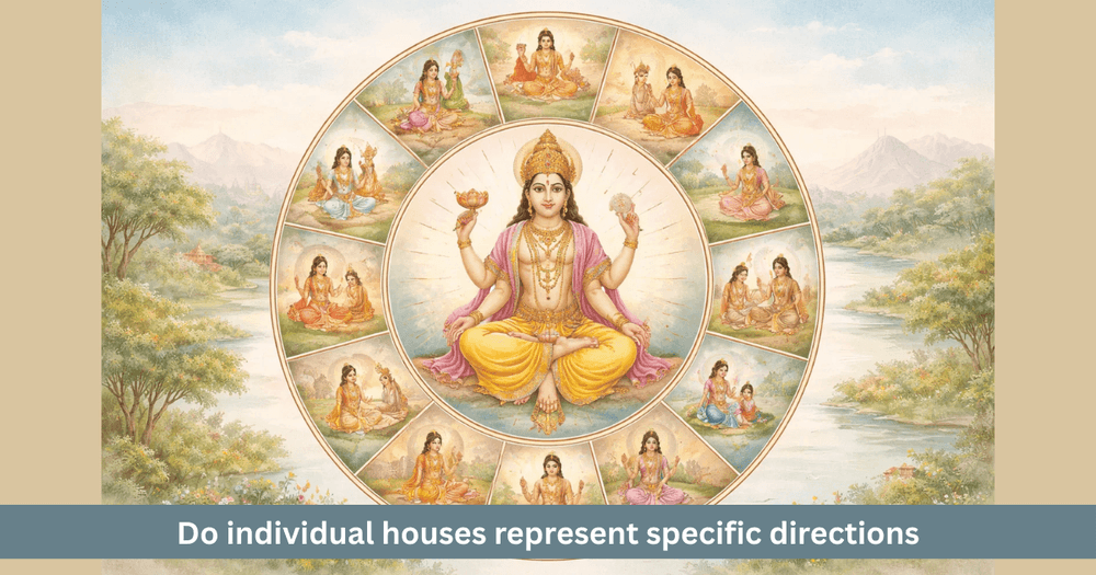 Planets and directions with twelve houses explained