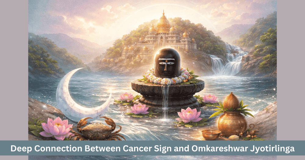 Cancer zodiac sign and Omkareshwar Jyotirlinga.