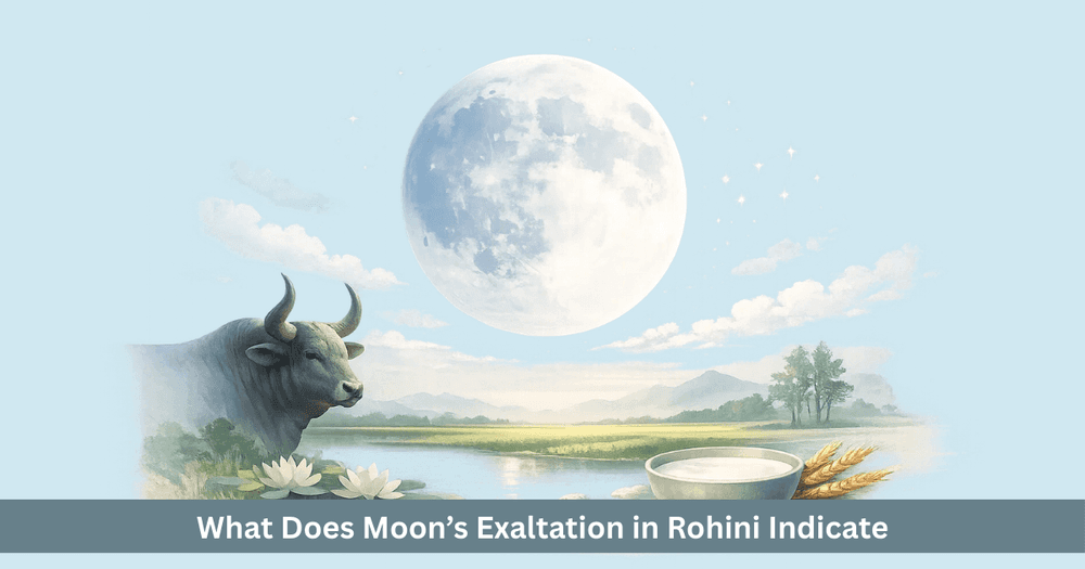 Rohini Nakshatra Ruling Planet Moon – Exaltation and Meaning