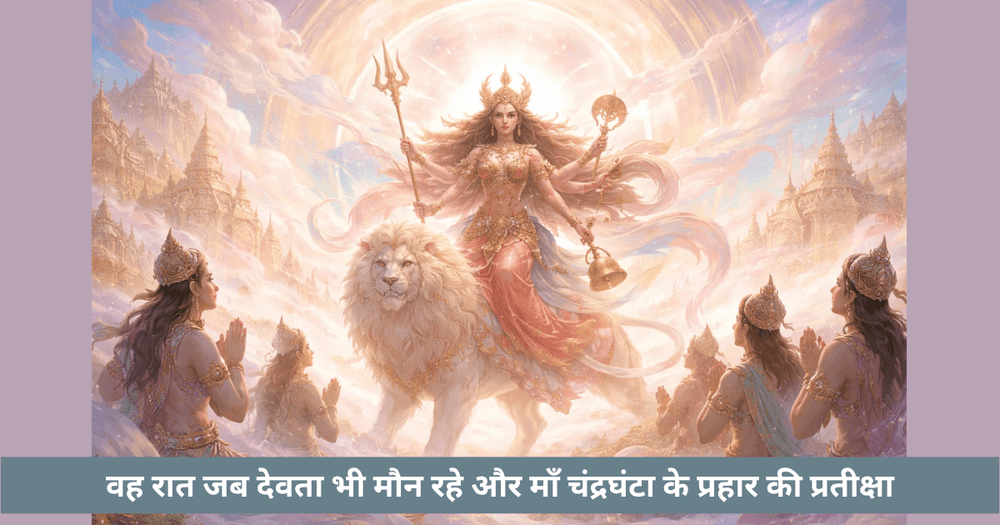 माँ चंद्रघंटा की प्रतीक्षा और देवताओं का मौन