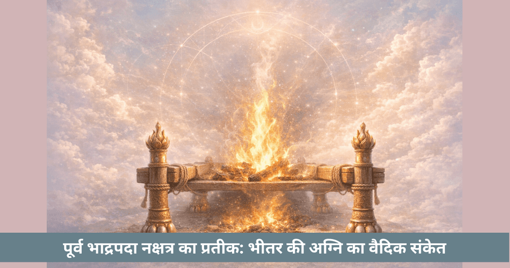 पूर्व भाद्रपदा नक्षत्र प्रतीक अर्थ, अर्थी के पाये, अग्नि, त्याग और रूपांतरण