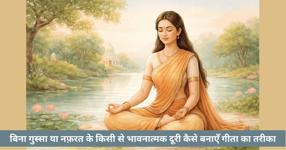 गीता वे बिना गुस्से के भावनात्मक दूरी बनाना अपनी ऊर्जा बचाने की कला