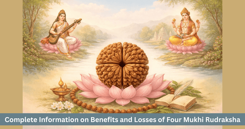 Four Mukhi Rudraksha Benefits Risks and Method