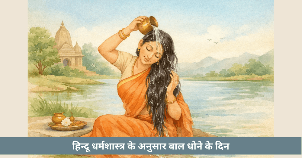 बाल कब धोएँ धर्मशास्त्र के अनुसार सप्ताह के शुभ और अशुभ दिन