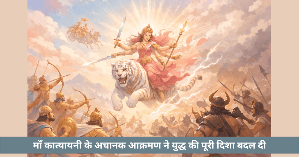 माँ कात्यायनी का अचानक हमला और युद्ध का परिवर्तन
