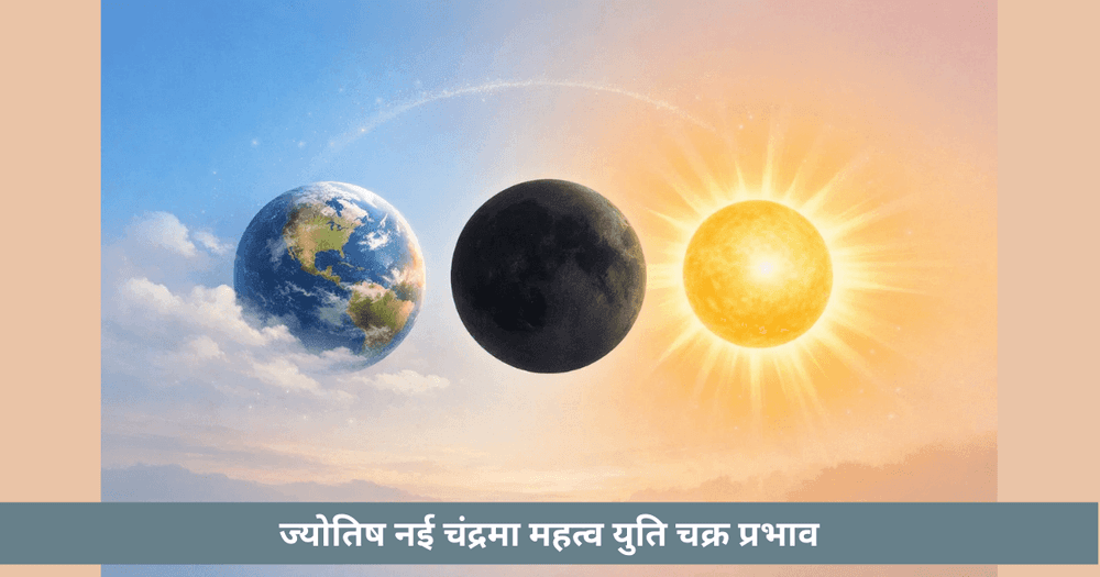 नई चंद्रमा ज्योतिष युति प्रतीकवाद चक्र प्रभाव