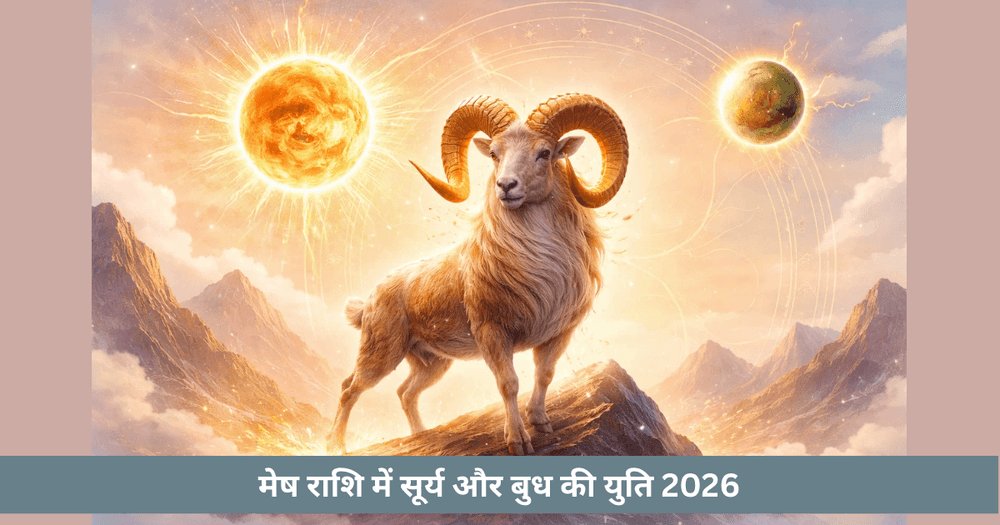 2026 मेष सूर्य-बुध संयोग: तेज सोच और स्पष्ट बोल