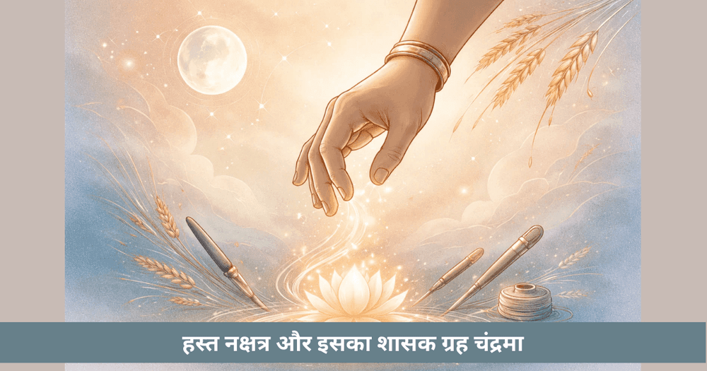 हस्त नक्षत्र का स्वामी चंद्रमा – अर्थ और प्रभाव