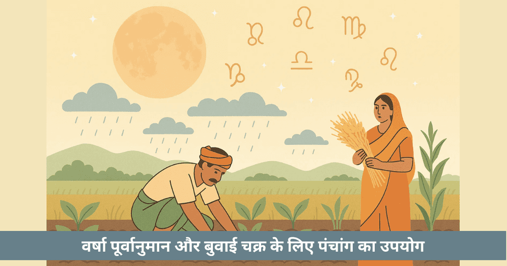 वर्षा पूर्वानुमान और बुवाई के लिए पंचांग प्रणाली कृषि मार्गदर्शक