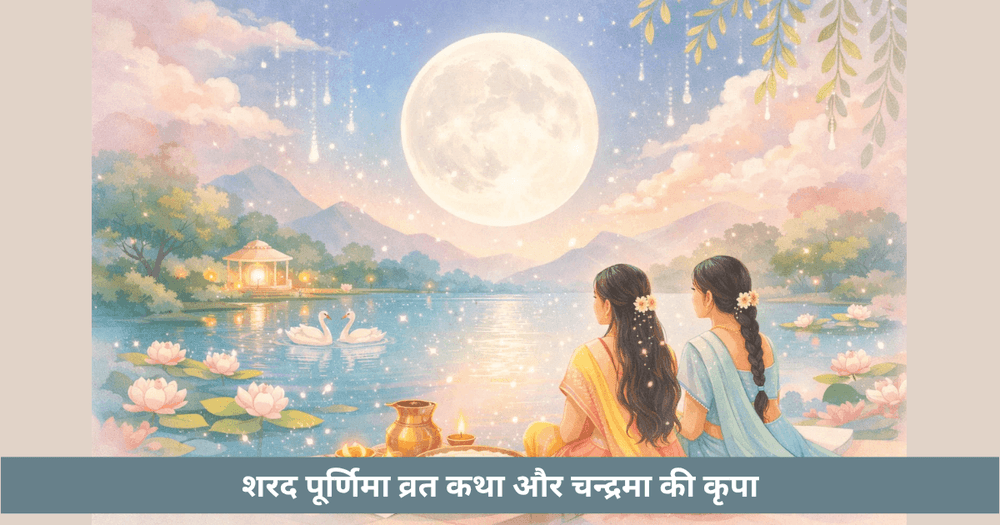शरद पूर्णिमा व्रत कथा और चंद्रदेव की कृपा