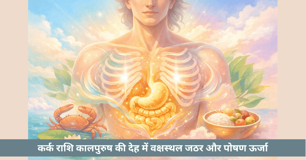 कालपुरुष में कर्क – छाती, पेट और पोषण