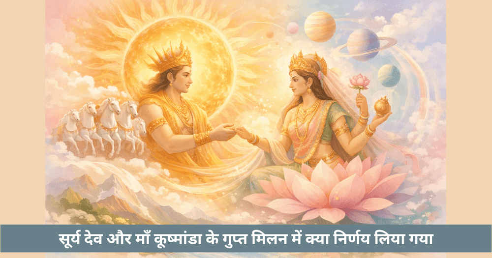 सूर्य और कूष्मांडा का गुप्त मिलन: सृष्टि का परिवर्तन