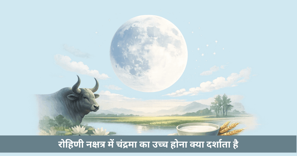 रोहिणी नक्षत्र का स्वामी चंद्रमा – उच्च स्थिति और अर्थ