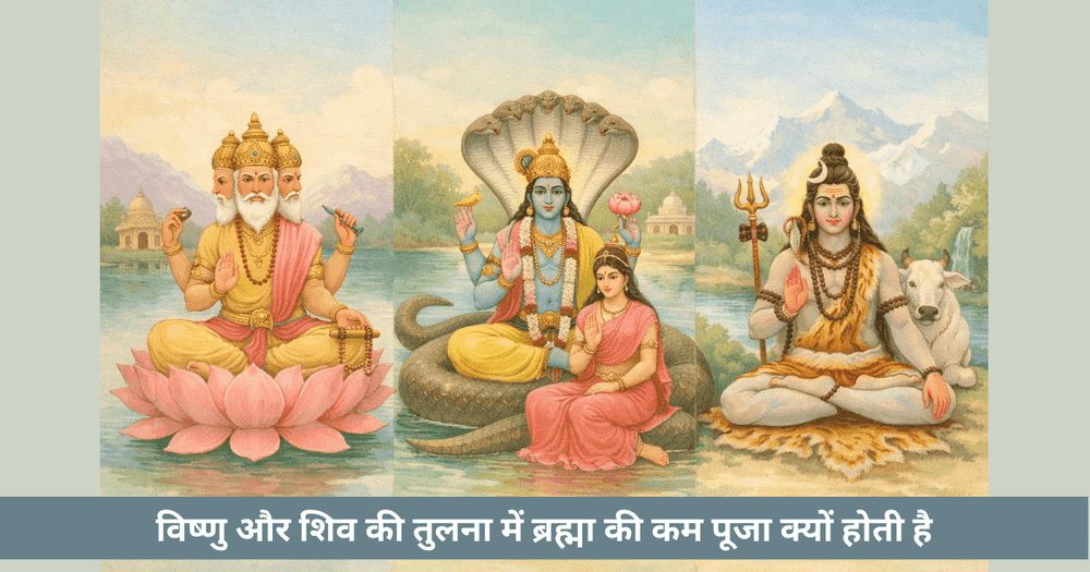 ब्रह्मा को विष्णु और शिव से कम पूजा क्यों मिलती है: एक ब्रह्मांडीय विरोधाभास