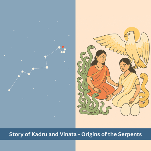 The Story of Kadru and Vinata - Origin of the Serpents and the Enmity Between Garuda and the Nagas