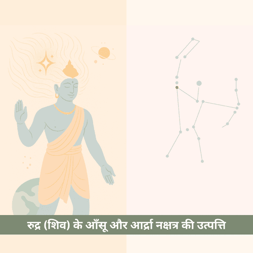 रुद्र (शिव) के आँसू और आर्द्रा नक्षत्र की उत्पत्ति: एक वैदिक कथा